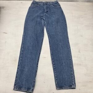 Vintage Wrangler Blues WB100AD Jeans Womens 10x34 Distressed Straight Made USA